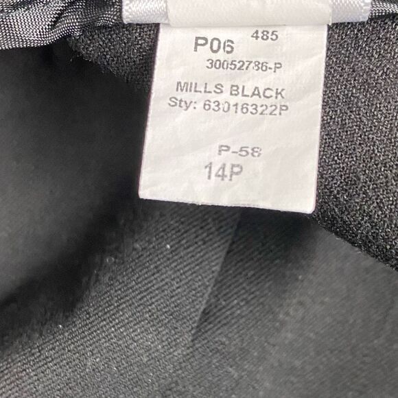 Talbots Women's Refined Bi-Stretch Straight-Leg Pants size 14P Black - Picture 7 of 7